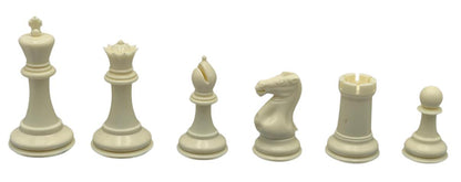 Big Knight - Plastic Chess Set - Heavily Weighted 3lbs+ - 3 3/4 King