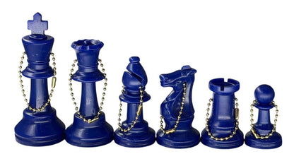 Full-Side Plastic Chess Keychain Set – Color Choice, Double Queens