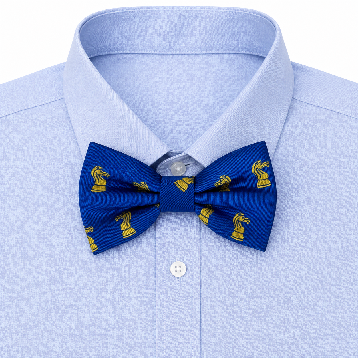 Blue Chess Bow Tie | Chess Gorilla - Chess Gorilla Store