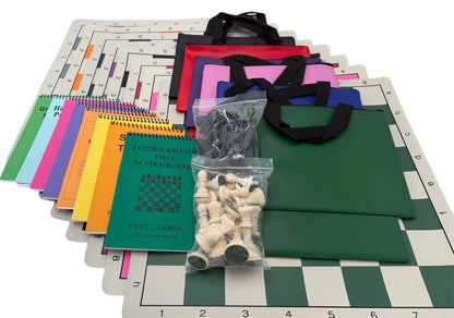 Weighted Chess Set / Vinyl Board / Bag Combo