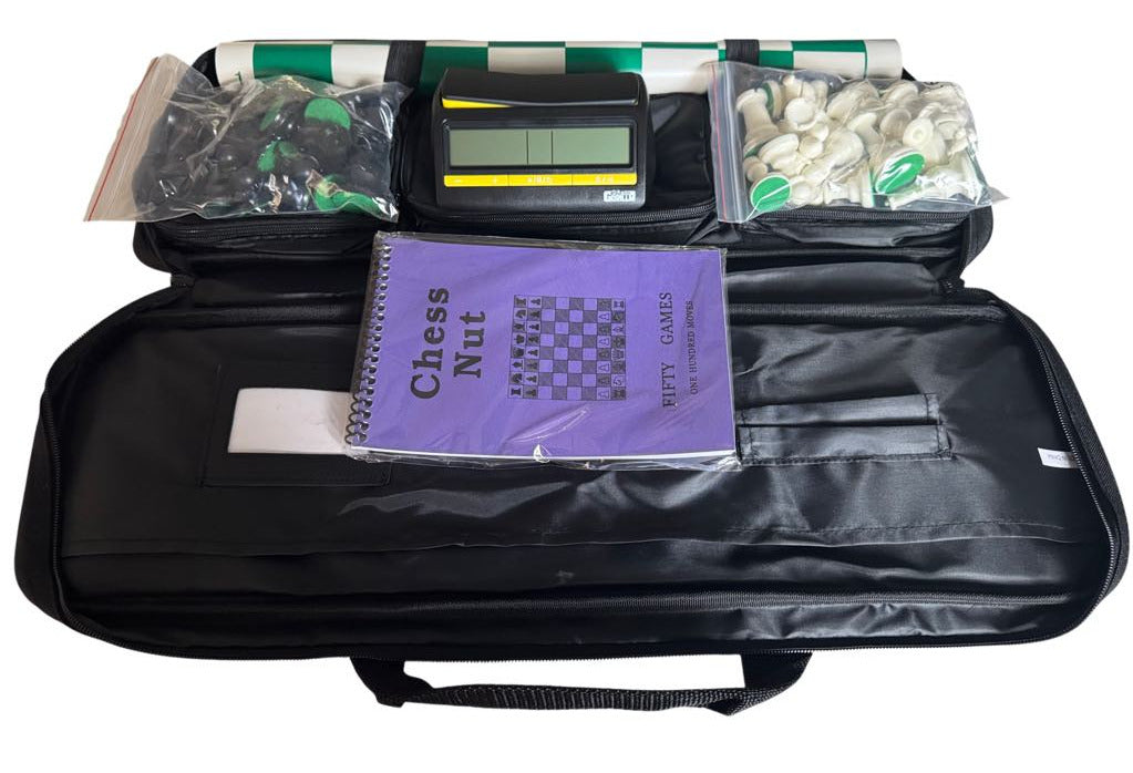 Tournament Chess Set with Executive Bag & Pro Clock