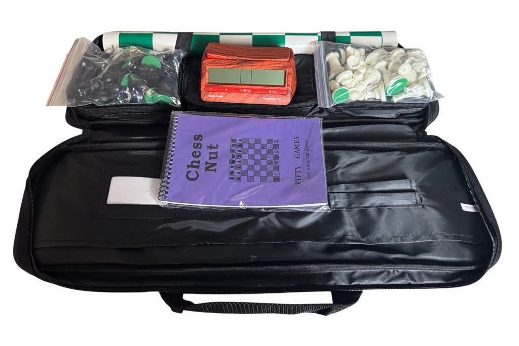 Tournament Chess Set with Executive Bag & Pro Clock