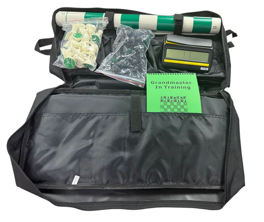 Tournament Chess Backpack Set with Pro Clock