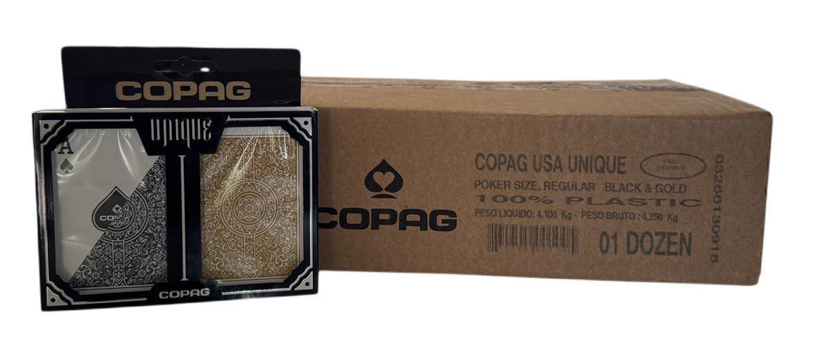 Poker Regular Index Unique Black/Gold COPAG case 12 setups