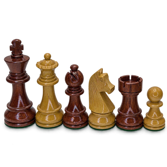 European WoodTek Weighted Plastic Chess Set, 3 3/4" King