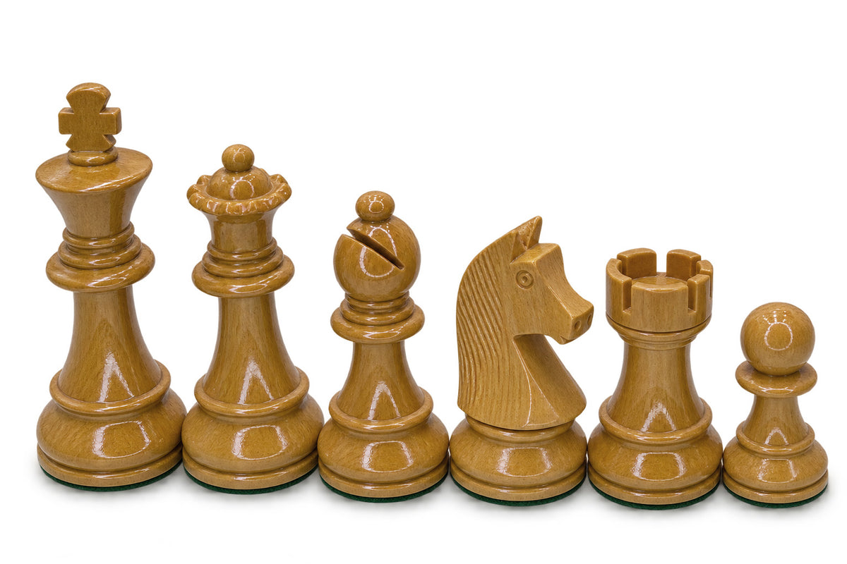 European WoodTek Weighted Plastic Chess Set, 3 3/4" King
