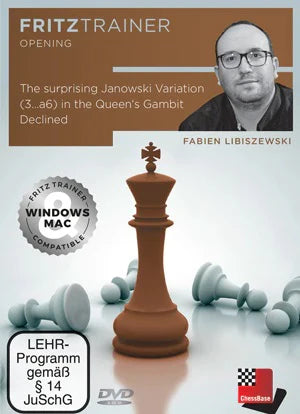 Fritz Trainer:Surprising Janowski Variation 3...a6 in QGD Libiszewski
