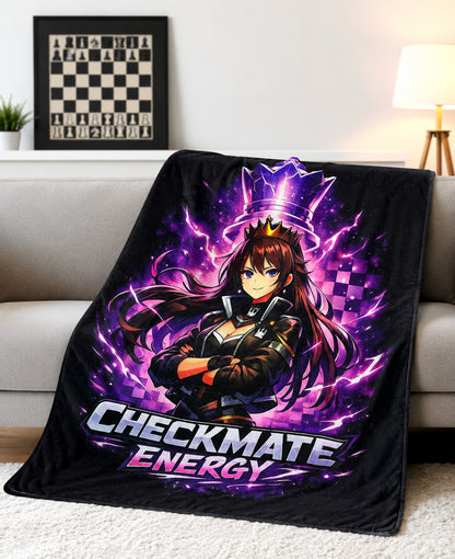 CheckMate Energy Fleece Queen Blanket