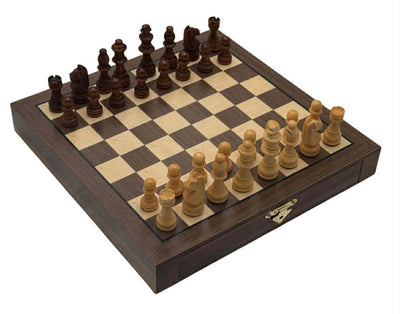Travel Hardwood Chess Set & Magnetic Pieces