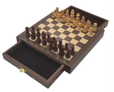 Travel Hardwood Chess Set & Magnetic Pieces
