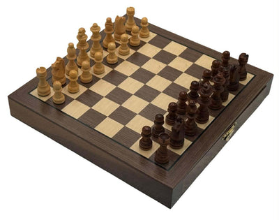 Travel Hardwood Chess Set & Magnetic Pieces