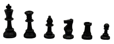 Weighted Scholastic Plastic Chess Pieces - Matte Finish