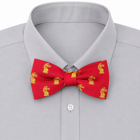 Red Chess Bow Tie | Chess Gorilla