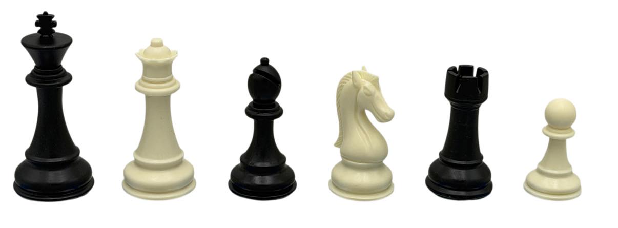 Roman Knight Chess Pieces - Heavily Weighted - Tournament Size