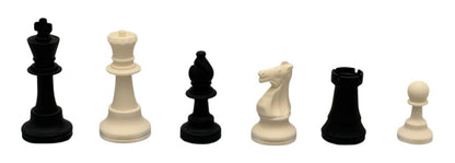 Washable Silicone Club Chess Set - Full Size 3 3/4 in. King