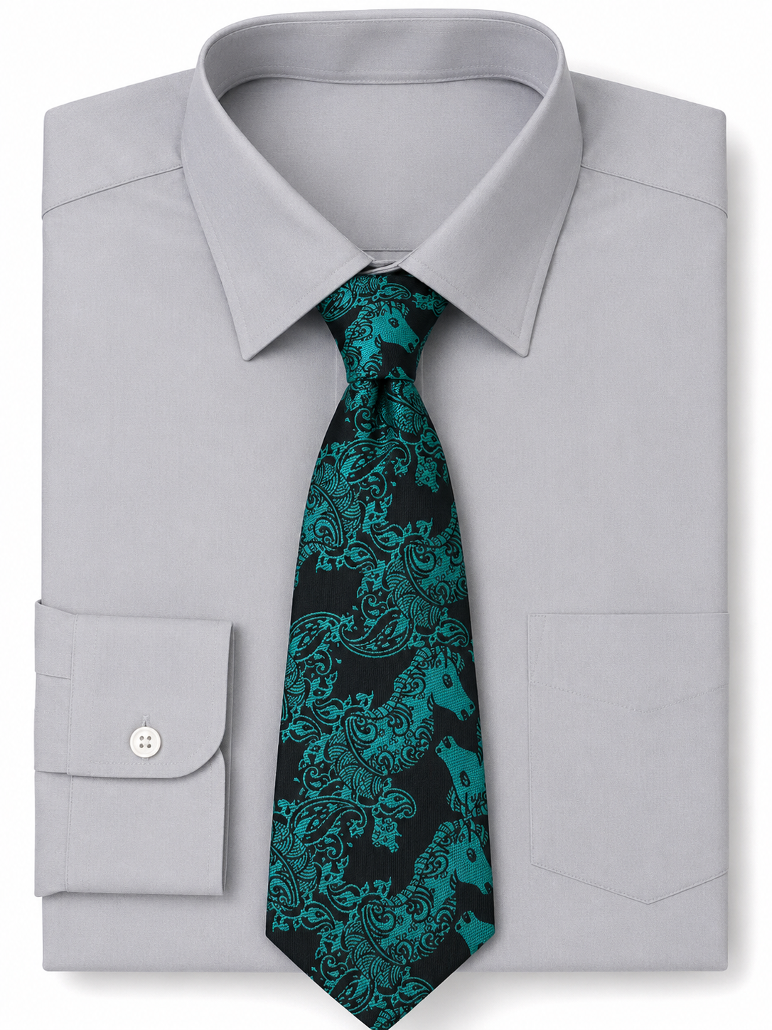 Paisley Knight Chess Tie - Color Choice by Chess Gorilla - Chess Gorilla Store