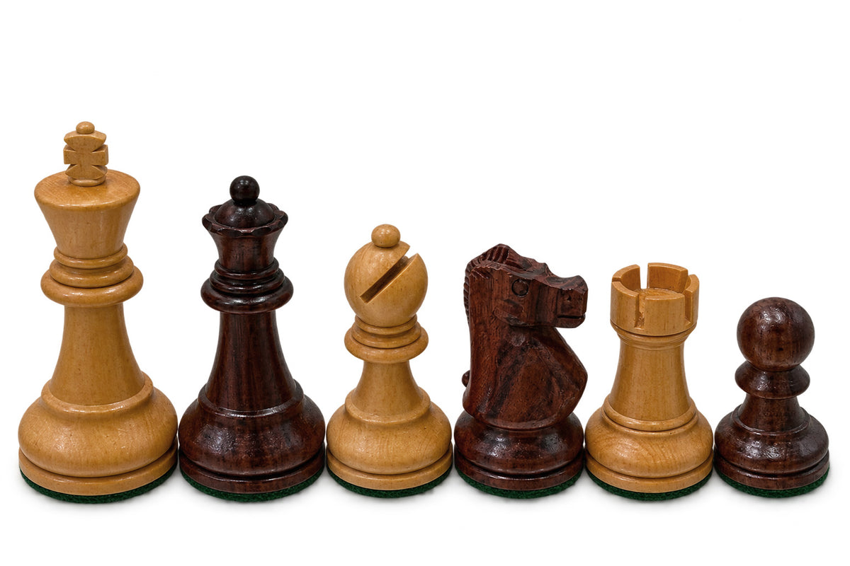 Ultimate Luxury Anjan Wood Chess Set - 4X Weight - 4 Queens w/travel case