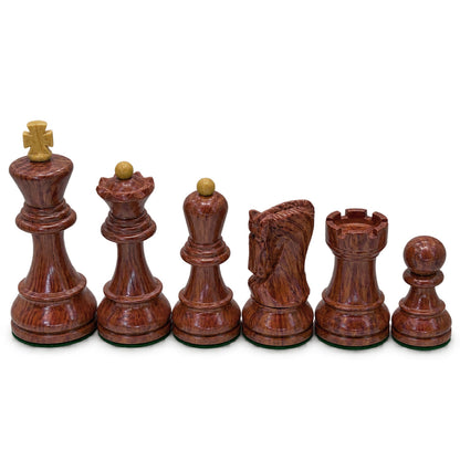 Zagreb WoodTek Plastic Tournament Chess Set, 3 3/4" King