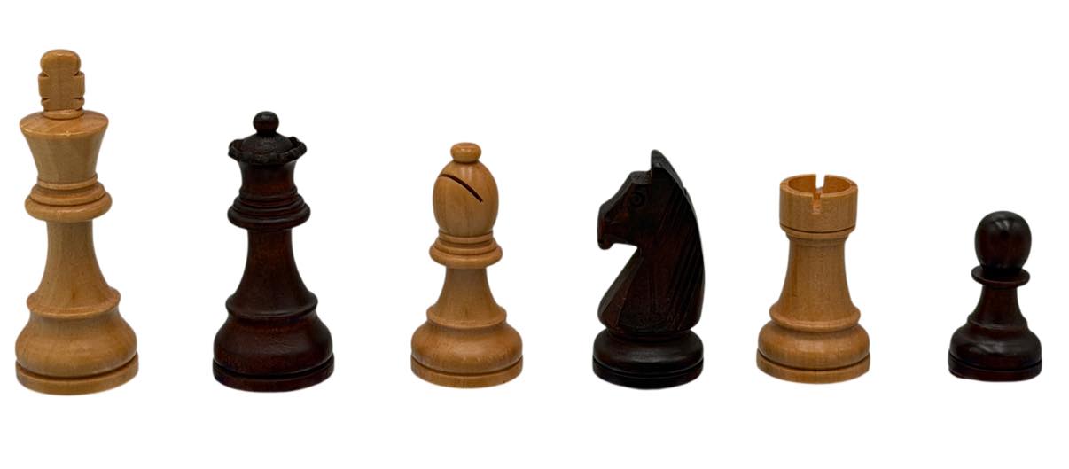 3 7/8" King Wood Staunton Chess Pieces