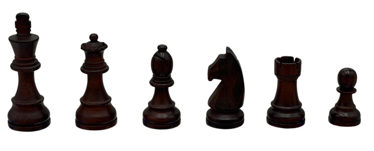 3 7/8" King Wood Staunton Chess Pieces