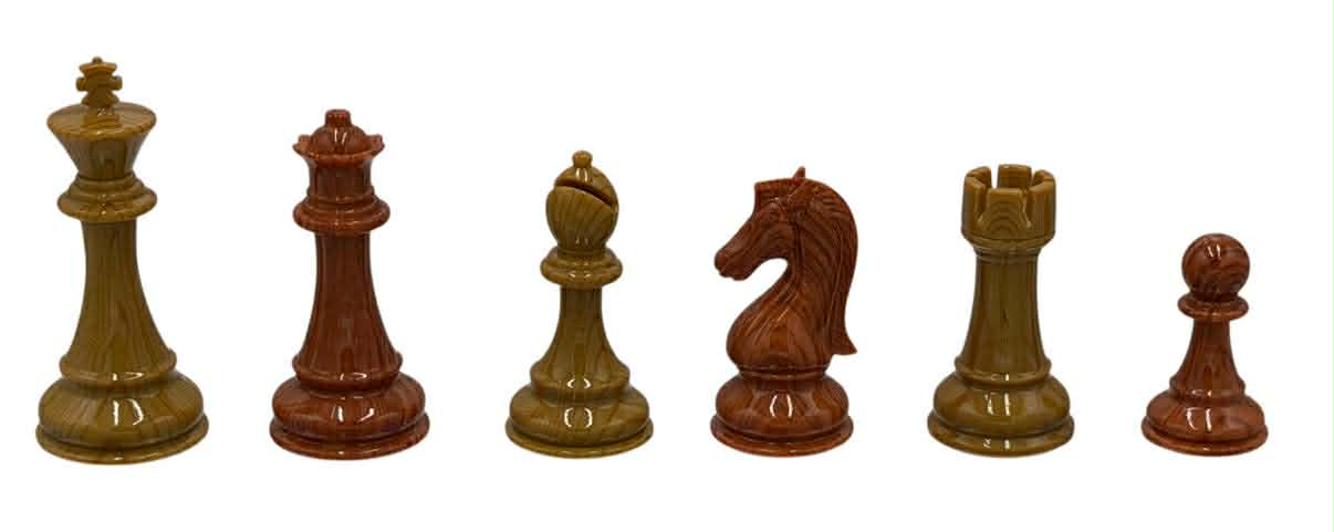 Sprucetek Simulated Wood Tournament Size Weighted Chess Pieces - 2x Q