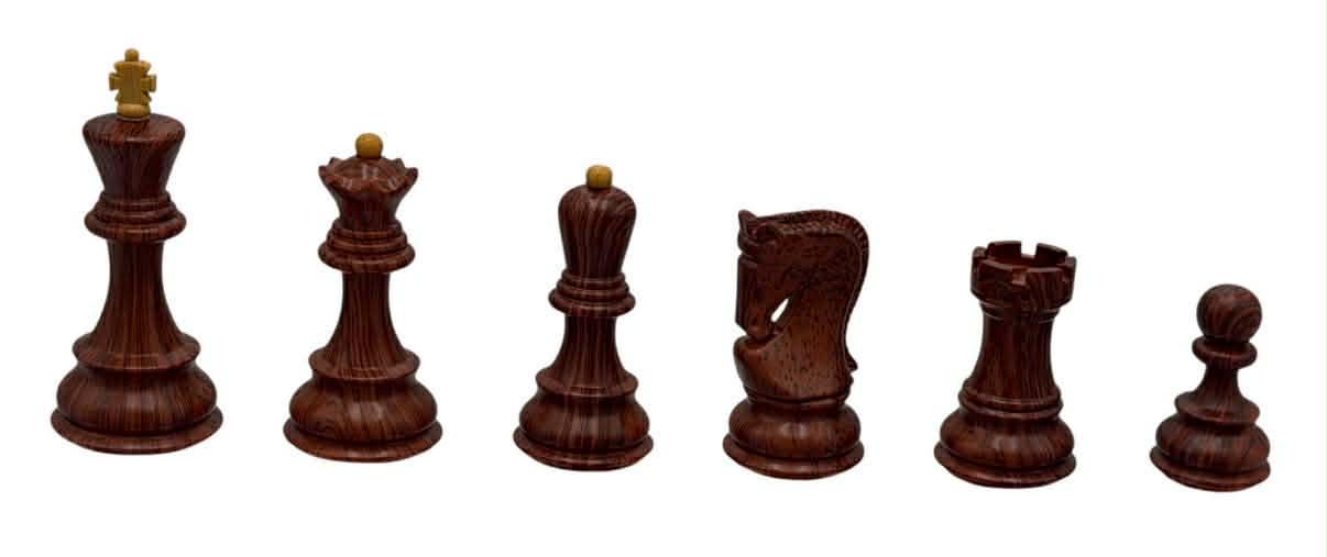 Zagreb WoodTek  Plastic Chess Set w/ 3 3/4 Inch King