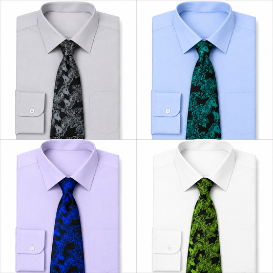 Paisley Knight Chess Tie - Color Choice by Chess Gorilla