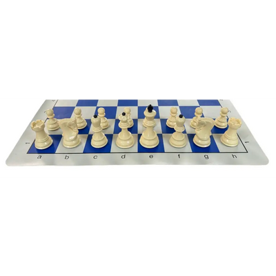 Black & White Weighted Zagreb Plastic Chess Set - Chess Pieces