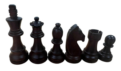 Wood Chess Set - European Style - weighted, 2x queens