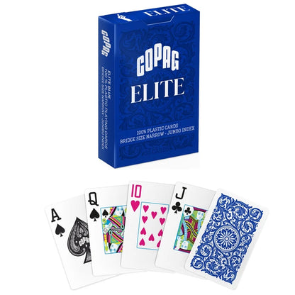 Copag 1546 Single Deck Bridge Size Blue Jumbo Index Playing Cards - Chess Gorilla Store
