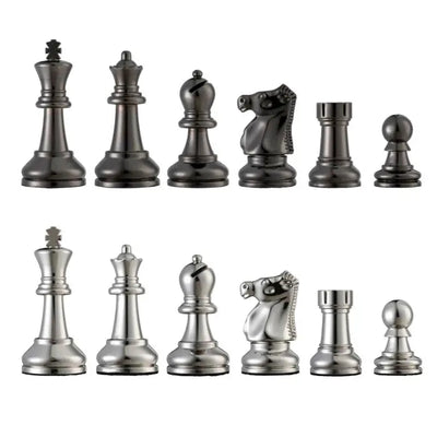 bobby fischer metal ultimate chess pieces
