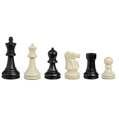 Bobby Fischer Ultimate New White Triple Weight Chess Pieces - Chess Pieces