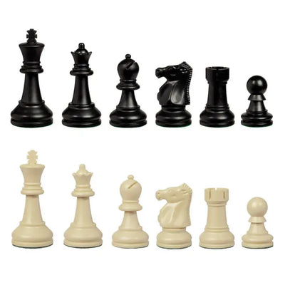 Bobby Fischer Ultimate New White Triple Weight Chess Pieces - Chess Pieces