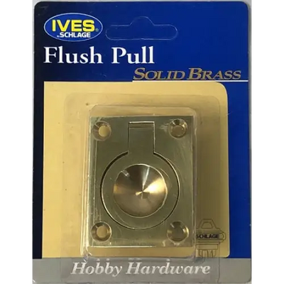 Brass Flush Ring Drawer/Door Pull