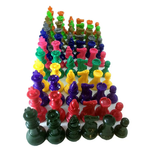 Colored Chess Pieces