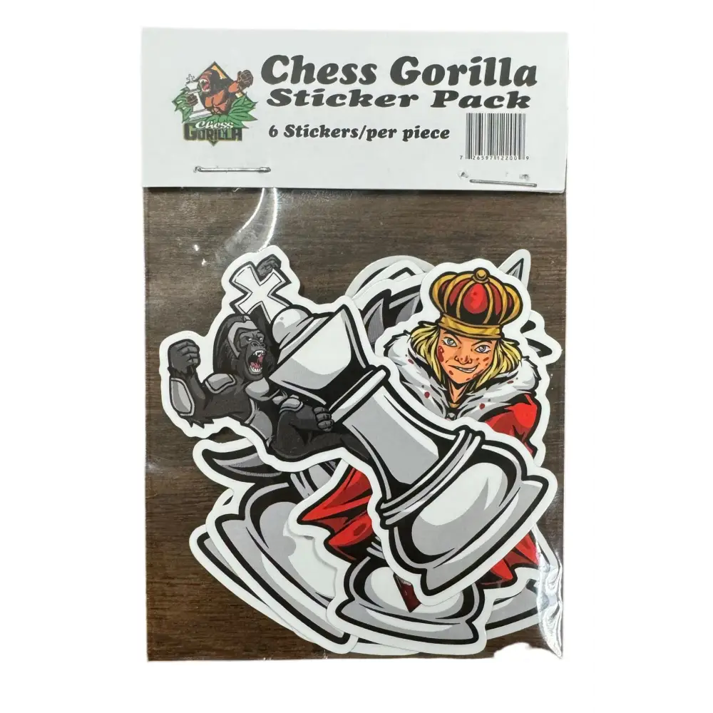 Chess Gorilla Chess Stickers - Chess Accessories
