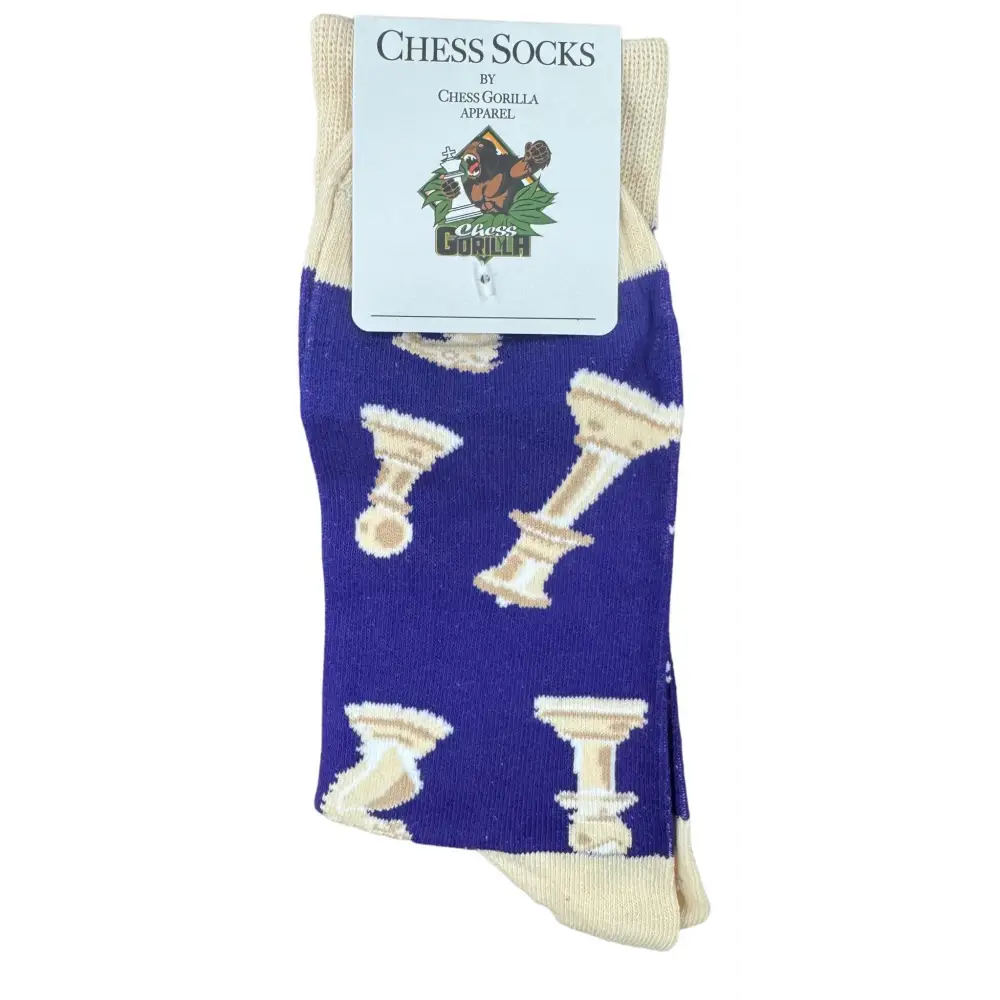 Purple Chess Socks