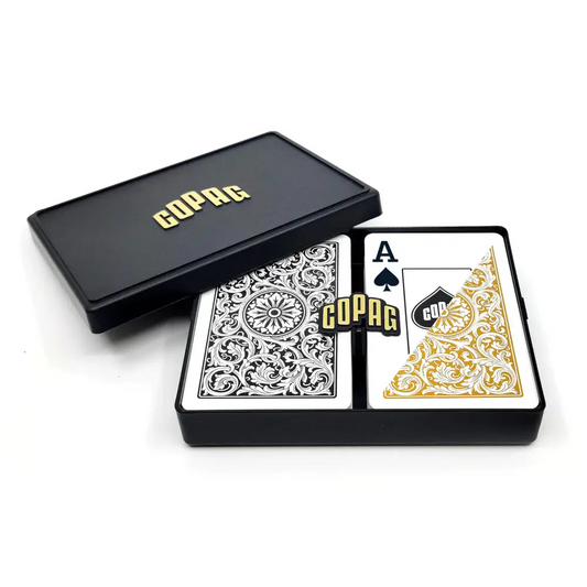 COPAG 1546 - Black & Gold - Super Index - Bridge - Copag Playing Cards