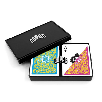 COPAG 1546 - Blue/Pink/Yellow - Regular Index - Poker