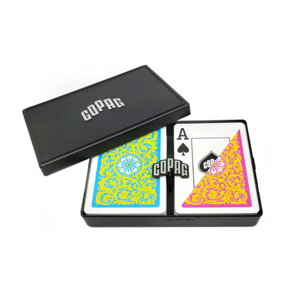 COPAG 1546 Blue/Pink/Yellow Super Index - Poker