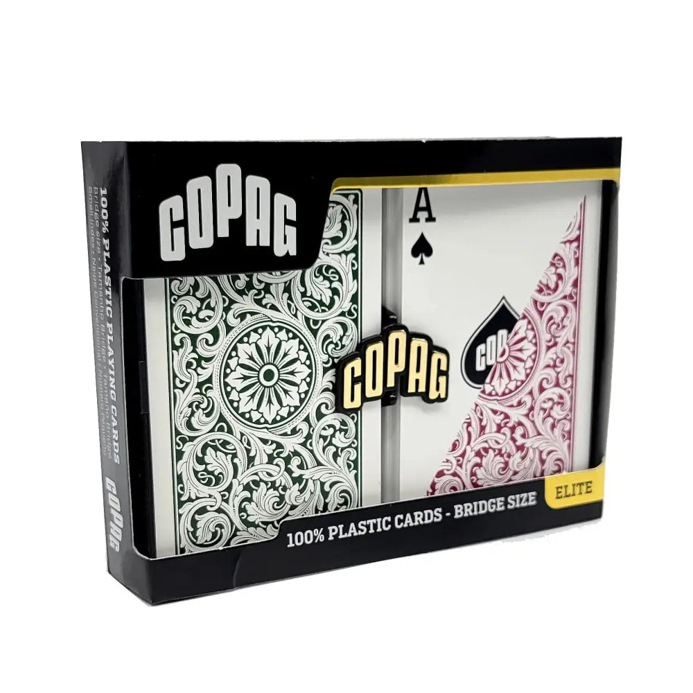 COPAG 1546 - Burgundy & Green - Regular Index - Bridge