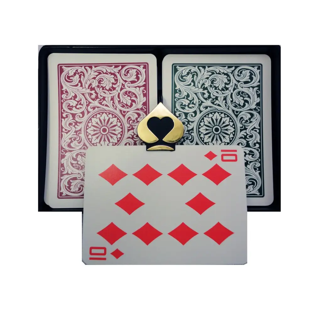 COPAG 1546 - Green/Burgundy -  Regular Index - Poker