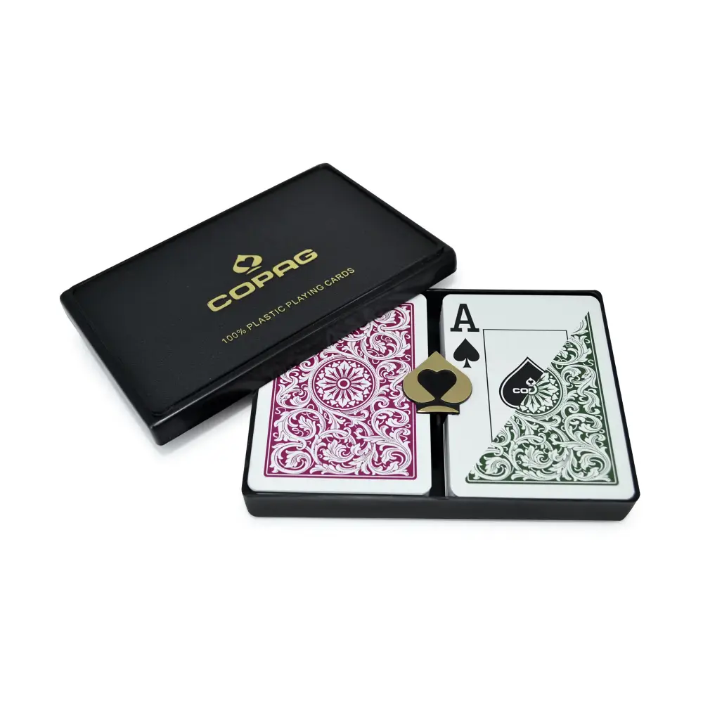 COPAG 1546 Green/Burgundy Super Index - Poker - Copag Playing Cards
