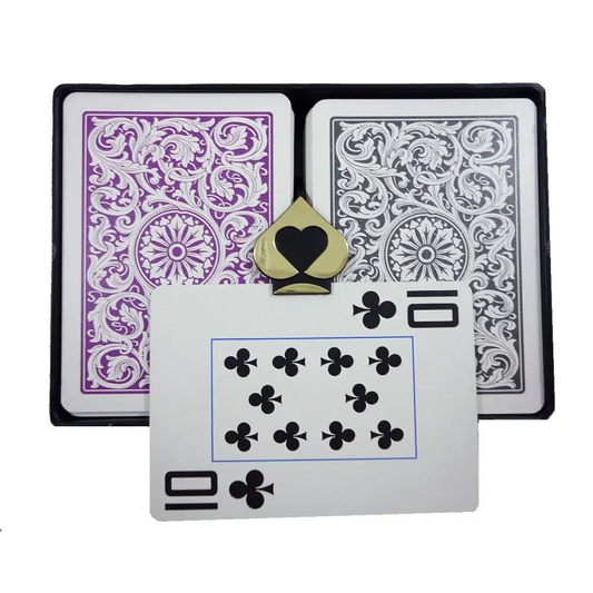 COPAG 1546 Purple & Gray -  Jumbo Index -  Poker