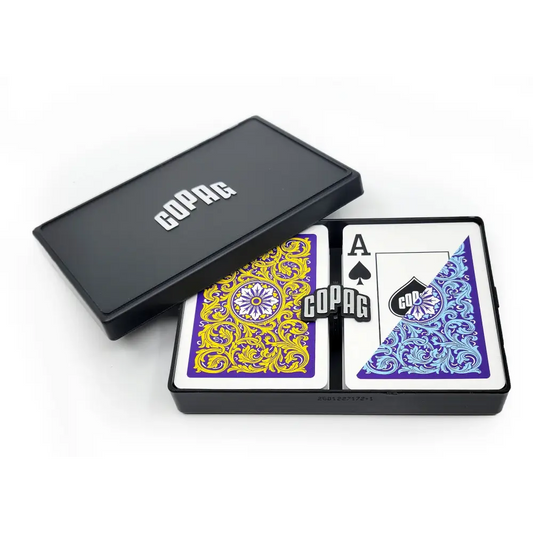 COPAG 1546 Purple/Yellow/Blue Super Index - Poker