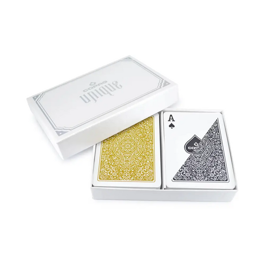 COPAG UNIQUE - Black / Gold - Regular Index - Poker