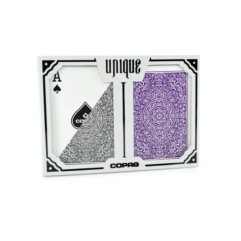 COPAG UNIQUE - Purple / Gray - Regular Index - Poker
