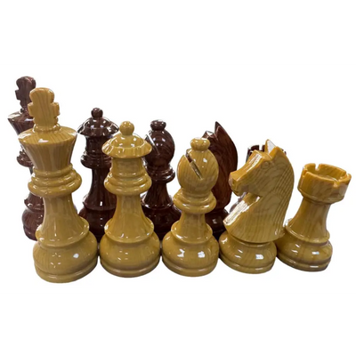 European WoodTek Plastic Chess Set - 3 3/4 Inch King - Chess Pieces