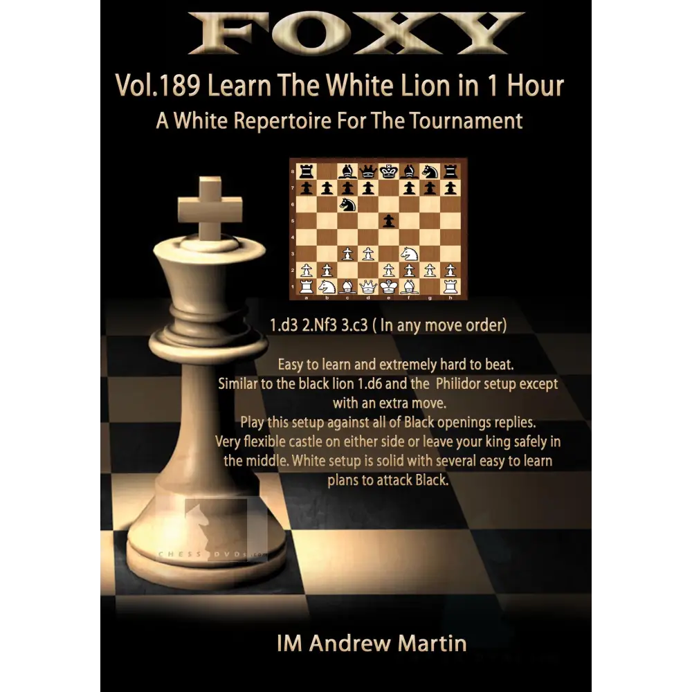 Foxy Chess 189  White Repertoire in 1 Hour