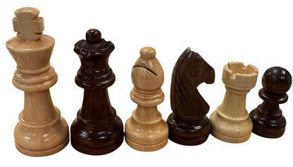 Mahogany Magnetic Folding Chess Set & Board